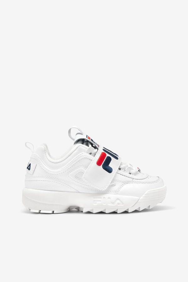 Fila Disruptor 2 Applique Women's Sneakers - White/Navy/Red,NZ 865-20985